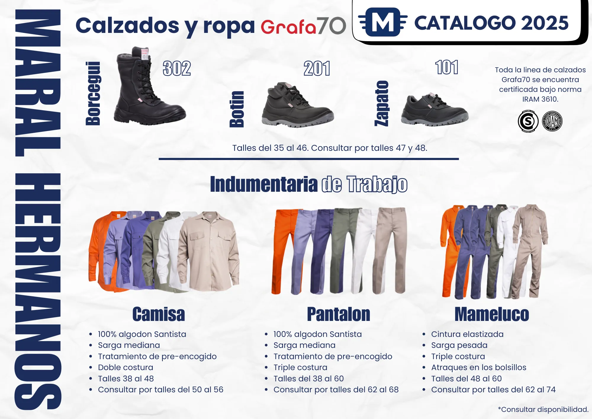 Página derecha del catálogo - accesorios de seguridad